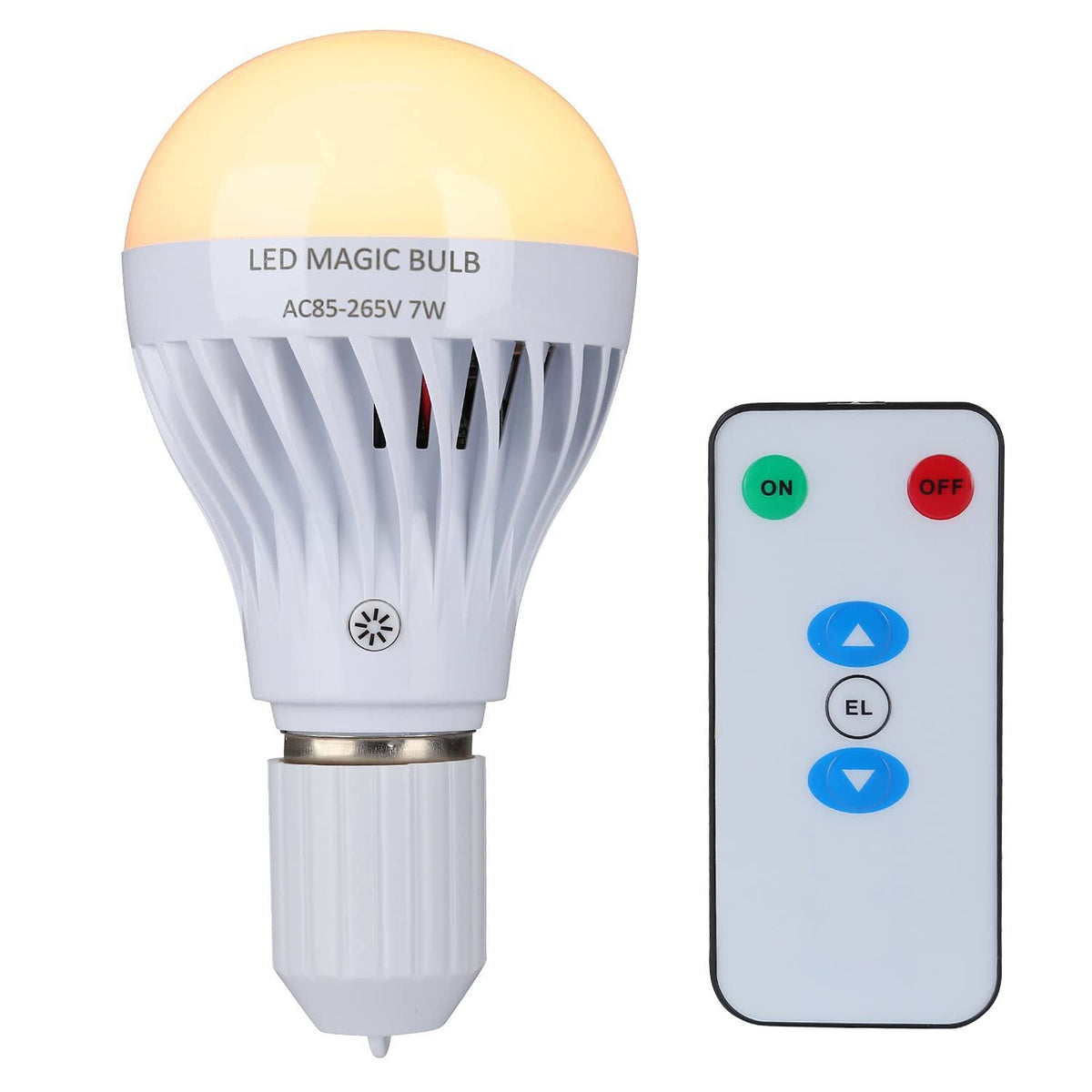 Bsod LED Magic Bulb, 7W Warm White Emergency Light with Remote Controller and Rechargeable Built-In Battery E26 Lamp for Home Indoor Power Outages